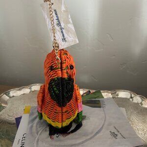 Tommy Bahama Colorful Novelty Wicker Parrot Macaw Purse Bag Clutch